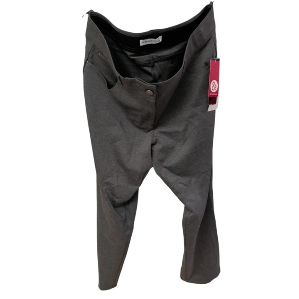 89th & Madison Pants Womens 16W Grey Comfort Waist NWT